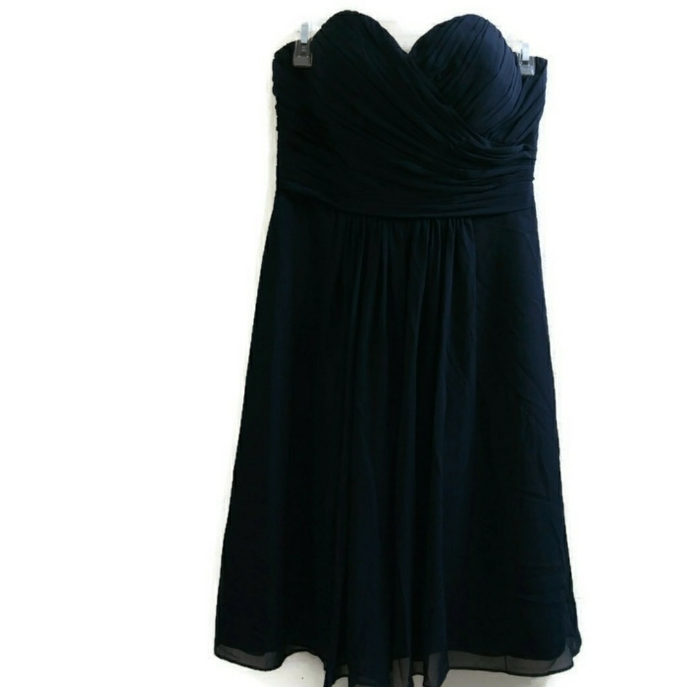 Bill Levkoff Formal Dress Navy Blue Size 10